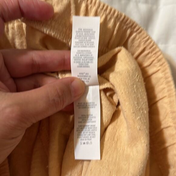 aerie L Almond Yellow Oversized LoungeβJogger Drawstring Sweatpants with Pockets - Picture 11 of 11